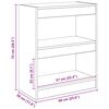 vidaXL Boekenkast Artisan Eiken 60 x 30 x 72 cm Bewerkt hout