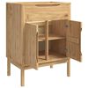 vidaXL Badkamer wastafelkast met plank FLORO Wasbruin 60 x 40 x 80 cm