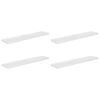 vidaXL Wandschappen zwevend 4 st 120x23,5x3,8 cm MDF hoogglans wit