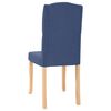 vidaXL Eetkamerstoelen 4 st stof blauw