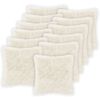 vidaXL Kussen met kussen HEERLEN 12 st Wit PV Fleece