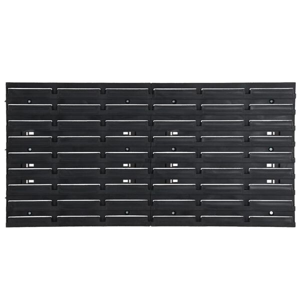 vidaXL 26-delige Sorteersysteemset 77x39 cm polypropeen rood en zwart