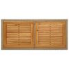vidaXL Tuintafel massief acaciahout en poly rattan beige