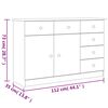 vidaXL Dressoir ALTA 112x35x73 cm massief grenenhout