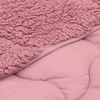 vidaXL Vol jaar dekbed Roze 140 x 220 cm Microfiber en Teddy fleece