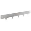 vidaXL Gazonrand 30 st 100 x 15 cm Staal Zilverkleurig