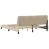 vidaXL Bedframe zonder matras stof cr&egrave;mekleurig 180x200 cm