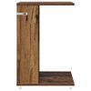 vidaXL Bijzettafel met wiel Oudhout 40 x 35 x 60 cm Bewerkt hout