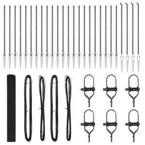 vidaXL Afrasteringspaal Grijs