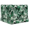 vidaXL Buiten bankkussen 3 pcs Bladpatroon Polyester