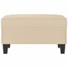 vidaXL Voetenbank 70x55x41 cm microvezelstof cr&egrave;mekleurig
