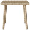vidaXL Tuin salontafel rechthoekig 40x40x37 cm poly rattan beige