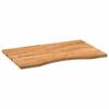 vidaXL Bureaublad rechthoekig 80x50x2,5cm massief eikenhout lichtbruin