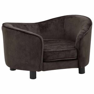 vidaXL Hondenbank 69x49x40 cm pluche bruin