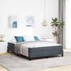 vidaXL Boxspringbed met matras Donkergrijs 140 x 220 cm Stof