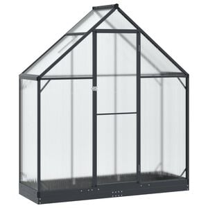 vidaXL Tuin Serre met de deur Antracietkleurig 183,5 x 63,5 x 207 cm