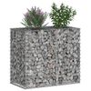 vidaXL Gabion Verhoogd Bed Zilver 90 x 50 x 80 cm Gegalvaniseerd staal