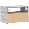 vidaXL Nachtkastjes 2st wandgemonteerd 45x26x28,5cm grijs sonoma eiken