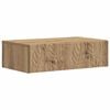 vidaXL Wandmontage Zijtafel 59 x 34,5 x 17 cm Bewerkt hout
