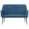 vidaXL Bankje 108x79x79 cm fluweel blauw