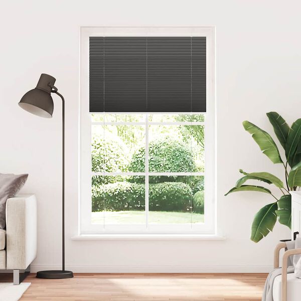 vidaXL Pliss&eacute; rolgordijn 120x200cm stofbreedte 119,4cm polyester zwart