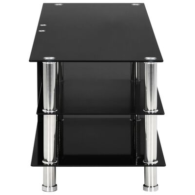 vidaXL Tv-meubel 120x40x40 cm gehard glas zwart