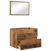 vidaXL Badkamermeubelset 2 pcs Oud Hout 57 x 37 x 45 cm Bewerkt hout