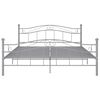 vidaXL Bedframe metaal grijs 200x200 cm