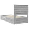 vidaXL Bedframe met lade met hoofdeinde met opslag Bewerkt hout