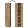 vidaXL Hoge kast 2 pcs Artisan Eiken 30 x 42,5 x 185 cm