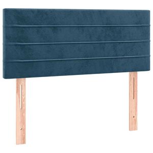 vidaXL Hoofdbord 100x5x78/88 cm fluweel donkerblauw