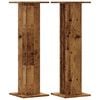 vidaXL Speakerstandaards 2 st 30x30x95 cm bewerkt hout oud houtkleurig