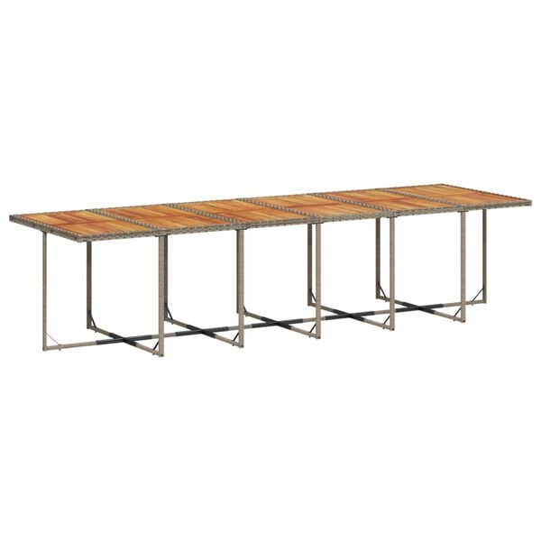 vidaXL 17-delige Tuinset met kussens poly rattan grijs