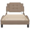 vidaXL Bedframe met LED zonder matras "Zadar" cappuccino 80x200 cm