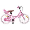 vidaXL Kinderfiets 18 Inch voor 5-7 jaar Lichtroze
