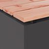 vidaXL Tuinbank Zwart 60 x 40 x 43 cm Massief douglas hout en staal