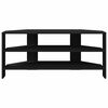 vidaXL HoekTVKast Zwart 102x40,5x45cm Bewerkt hout