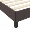 vidaXL Boxspringbed met matras Donkerbruin 200 x 200 cm Stof