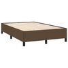 vidaXL Boxspring met matras en LED stof donkerbruin 120x190 cm