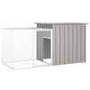 vidaXL Konijnenhok 200x91x100 cm gegalvaniseerd staal grijs
