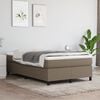 vidaXL Boxspring met matras stof taupe 120x200 cm