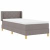 vidaXL Boxspringbed met matras Taupe 190 x 90 cm Polyester
