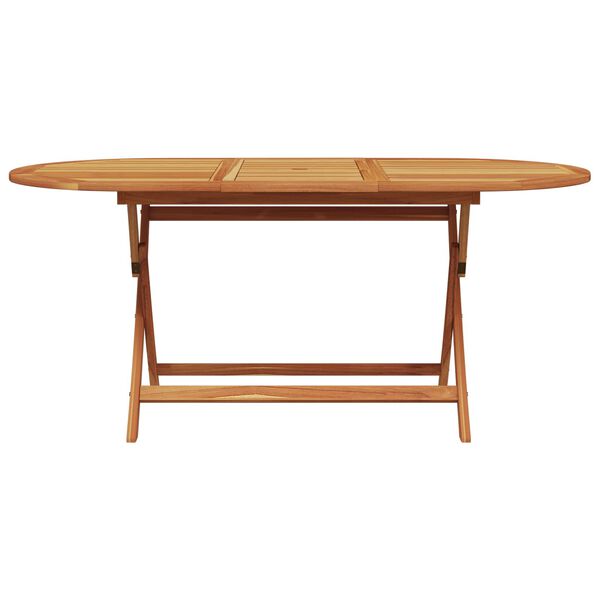 vidaXL Tuin eettafelset 7 pcs Zwart Massief Acaciahout