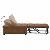 vidaXL Slaapbank Bruin 194 x 67 x 82 cm Huahua Stof