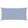 vidaXL Zonneschaduwzeil Blauw en Wit 6 x 3 m 100% Polyester Oxford