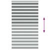 vidaXL Zebra rolgordijn 130x230 cm stofbreedte 125,9 cm donkergrijs