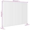 vidaXL Wandhoofdbord 146,5x3x110 cm massief grenenhout