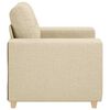 vidaXL Fauteuil Cr&egrave;me 100x78x80 cm Stof
