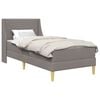 vidaXL Bedframe met matras met hoofdeinde Taupe 80x 200 cm Polyester
