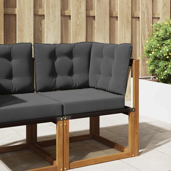 vidaXL Buiten bankkussen 3 pcs Antraciet Polyester